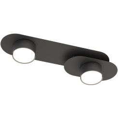 Emibig Stilo lampada da soffitto 2x12 W nero 1449/2