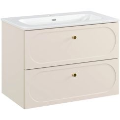 Set armadietto Comad Donna Sand DONNA SAND 82-80-46-2S, lavabo Comad Fly FLY WHITE GLOSS UM 80-46 DP ( E-8073-80 )