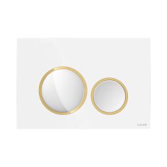 Cersanit Luna placca di comando per WC bianco-oro K97-0629