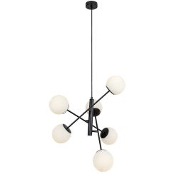 Rabalux Meduza lampada da soffitto 6x20 W bianco-nero 72194