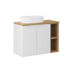 Set armadietto Comad Nova White NOVA WHITE 82-60-2D, lavabo Comad Beyond BEYOND 5 WHITE ( E-6564 ), NOVA OAK 81-20-39, NOVA OAK A 89-80