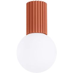 Sollux Lighting Halo lampada da soffitto 1x8 W bianco-rosso SL.1728