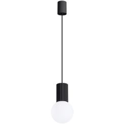 Sollux Lighting Halo lampada sospesa 1x8 W bianco-nero SL.1714