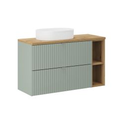 Set armadietto Comad Line Reed Green LINE REED GREEN D 82-80-2S, lavabo Comad Beyond BEYOND 5 WHITE ( E-6564 ), NOVA OAK 81-20-39, NOVA OAK A 89-100
