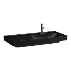 Laufen Meda lavabo 100x46 cm rettangolare da mobile nero opaca H8171177161091