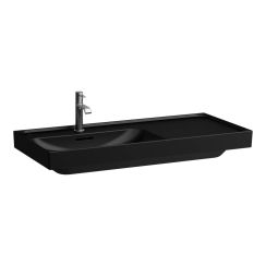 Laufen Meda lavabo 100x46 cm rettangolare da mobile nero opaca H8171187161091