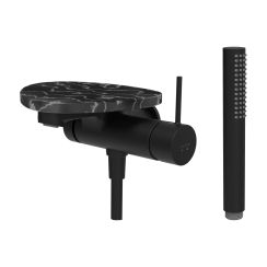 Laufen Ada rubinetto per vasca e doccia a parete nero HF506765516060
