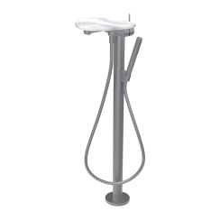 Laufen Ada rubinetto per vasca e doccia a terra bianco HF506781505060