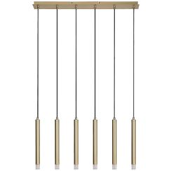 Rabalux Ramira lampada sospesa 6x5 W trasparente-oro 72363