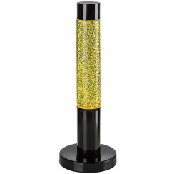 Rabalux Lavastic lampada da tavolo 1x25 W nero-trasparente-oro 76029