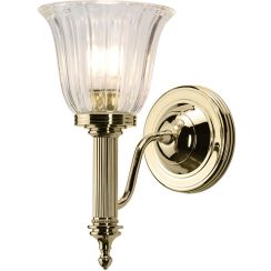 Elstead Lighting Carroll lampada da parete 1x3 W ottone BATH-CARROLL1-PB