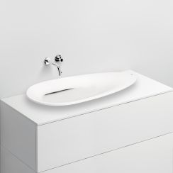 Clou First lavabo 84x38 cm ovale da appoggio bianco CL/02.27011