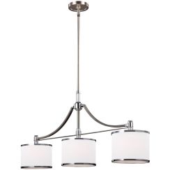 Elstead Lighting Prospect Park lampada sospesa 3x60 W cromo-nichel FE-PROSPECT-PARK-3P