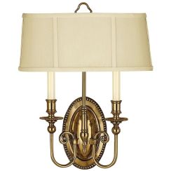 Elstead Lighting Cambridge lampada da parete 2x40 W ottone HK-CAMBRIDGE2-B