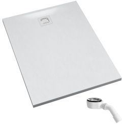 Schedpol Majestic White Stone piatto doccia rettangolare con sifone 120x80 cm bianco 3.3508/B/ST-M6/B