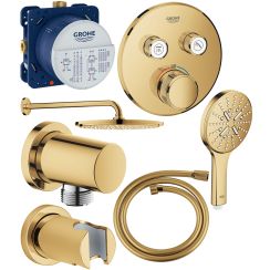 Set soffione doccia Grohe Rainshower 26066GL0, rubinetto per vasca e doccia Grohe Grohtherm SmartControl 29119GL0, 26574GL0, 27057GL0, 35600000, 27074GL0, 28362GL1