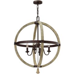 Elstead Lighting Middlefield lampada sospesa 4x60 W ferro HK-MIDDLEFIELDP4