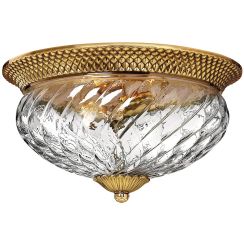 Elstead Lighting Plantation plafoniera 3x60 W ottone HK-PLANTATION-FL-BB