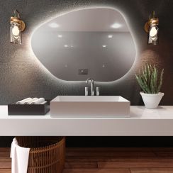 Baltica Design Bright Stain I specchio 70x50 cm con illuminazione con tappetino riscaldante 5904107915951