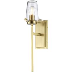 Elstead Lighting Alton lampada da parete 1x40 W ottone KL-ALTON1-BATH-BB