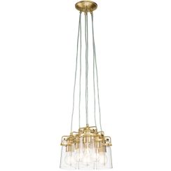 Elstead Lighting Brinley lampada sospesa 6x60 W ottone KL-BRINLEY6-BB
