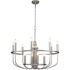 Elstead Lighting Capitol Hill lampada sospesa x40 W nichel KL-CAPITOL-HILL12-BN