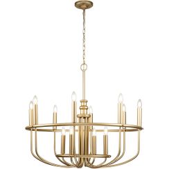 Elstead Lighting Capitol Hill lampada sospesa x40 W ottone KL-CAPITOL-HILL12-PNBR