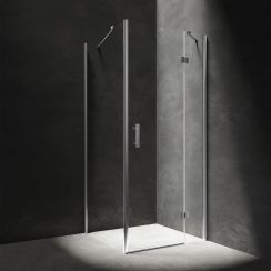 Omnires Manhattan box doccia 100x100 cm quadrato cromo lucida/vetro trasparente MH1010CRTR