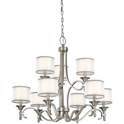 Elstead Lighting Lacey lampada sospesa x40 W bianco KL-LACEY9-AP