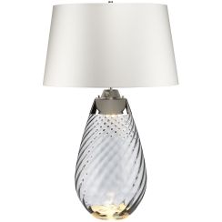 Elstead Lighting Lena lampada da tavolo 2x60 W satinato LENA-TL-L-SMOKE-OWSS
