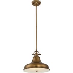 Elstead Lighting Emery lampada sospesa 1x60 W ottone QZ-EMERY-P-M-WS