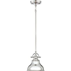 Elstead Lighting Emery lampada sospesa 1x60 W argento QZ-EMERY-P-S-IS