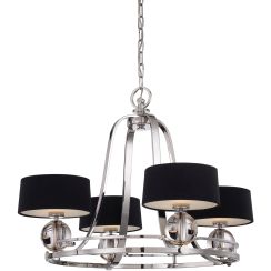 Elstead Lighting Gotham lampada sospesa 4x3 W argento QZ-GOTHAM4