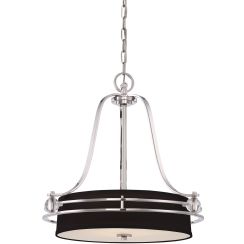 Elstead Lighting Gotham lampada sospesa 4x60 W argento QZ-GOTHAM-P