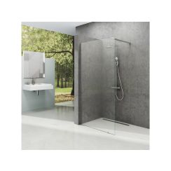 Ravak Walk-In Wall parete doccia walk-in 150 cm alluminio lucida/vetro trasparente GW9WP0C0SZ1