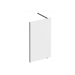Ravak Walk-In Wall parete doccia walk-in 140 cm nero opaca/vetro trasparente GW9WM030SZ1