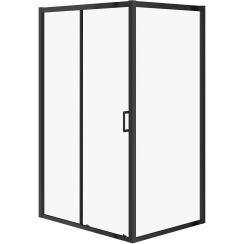 Cersanit Arteco box doccia 120x90 cm rettangolare nero opaca/vetro trasparente S913-018