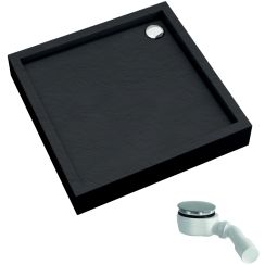Schedline Favory Plus Black Stone piatto doccia quadrato con sifone 90x90 cm nero 3ST.F1K-9090/C/ST