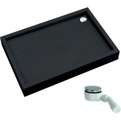 Schedline Favory Plus Black Stone piatto doccia rettangolare con sifone 120x90 cm nero 3ST.F1P-90120/C/ST