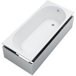 Schedline Artemis vasca da bagno con supporto 160x70 cm bianco 3WSP.AS1P-16070