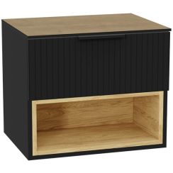 Set corpo dell'armadietto Excellent Tuto 2.0 MLEX.2171.600.BKBL, piano sopra armadietto Excellent Tuto 2.0 MLEX.2116.600.BL, MLEX.2151.600.03.BK