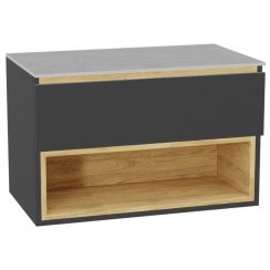 Set corpo dell'armadietto Excellent Tuto 2.0 MLEX.2171.800.GRBL, piano sopra armadietto Excellent Tuto 2.0 MLEX.2116.800.SJ, MLEX.2151.800.01.GR