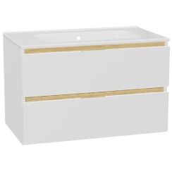 Set corpo dell'armadietto Excellent Tuto 2.0 MLEX.2172.800.WHBL, lavabo Excellent Pik CEEX.6517.800.WH, MLEX.2151.800.01.WH