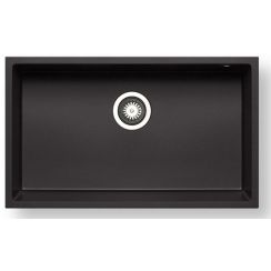 Pyramis Tetragon vasca sottopiano 70x40 cm nero 070230401