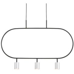 Altavola Design Luna lampada sospesa 3x3 W nero-argento LPL338-SL