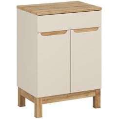 Set armadietto Comad Bali Cashmere BALI CASHMERE 82-60-46-2D, piano sopra armadietto Comad Adel Oak BLAT UN. 89-60-B WOTAN