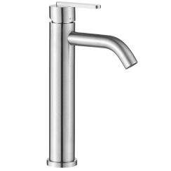 Rea Ontario rubinetto per lavabo verticale nichel REA-B5510
