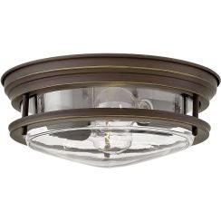 Quintiesse Hadrian lampada da soffitto 2x40 W trasparente-marrone QN-HADRIAN-FS-OZ-CLEAR