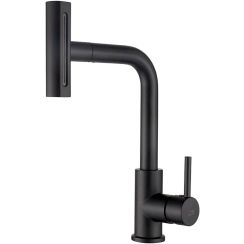 Laveo Rotaro rubinetto da cucina verticale nero BLR769D
