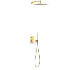Tres Project set doccia da incasso con soffione oro 21128004OR